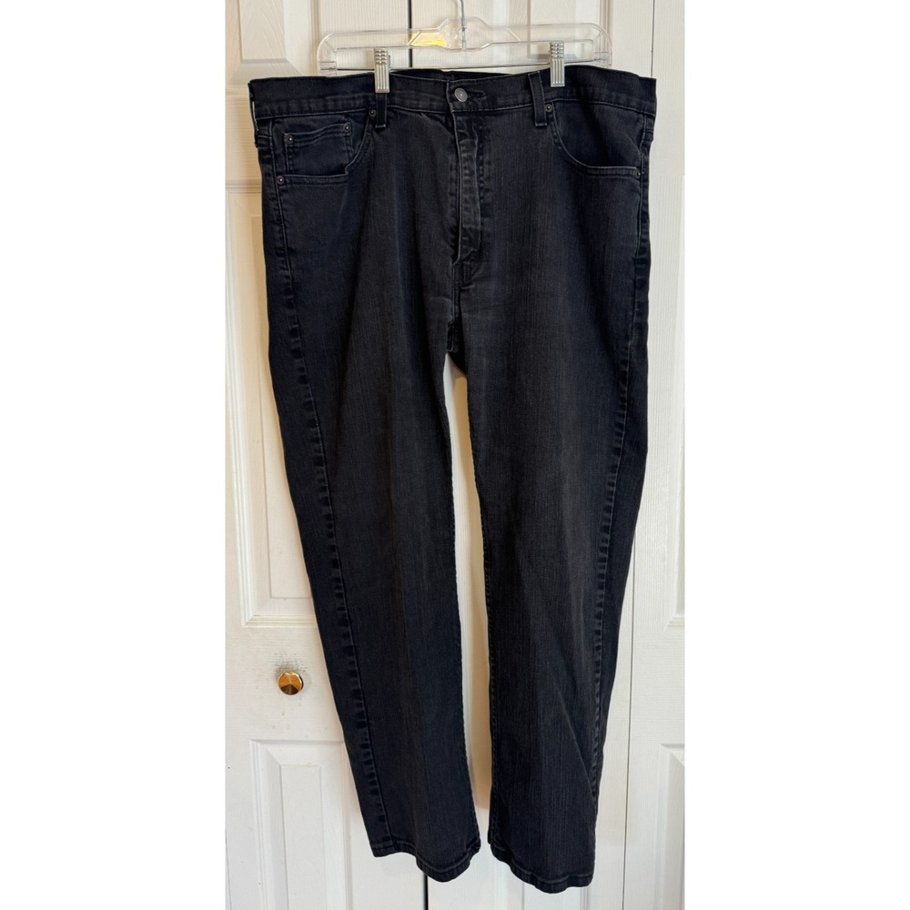 Levi's 559 Relaxed Straight Jeans Black Denim Comfort Stretch Mens 40X30 Classic